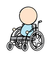 Character in Wheelchair