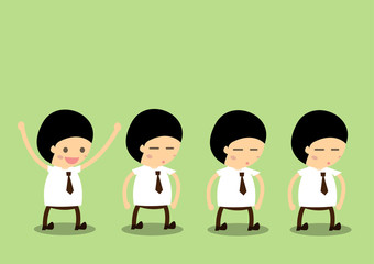 Businessman are thinking.