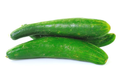 cucumber on white background
