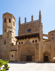 Fototapeta premium Day view of Huesca Cathedral
