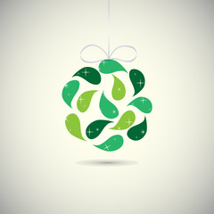 abstract vector Christmas ball