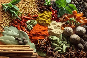 Abwaschbare Fototapete Aromatisch Herbs and spices
