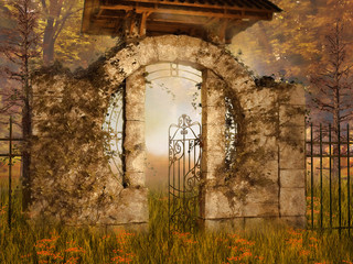 Brama do jesiennego ogrodu © Obsidian Fantasy