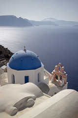 Fototapeta na wymiar Santorini Kościół