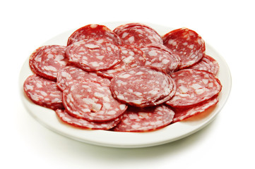 Sausage on the dish