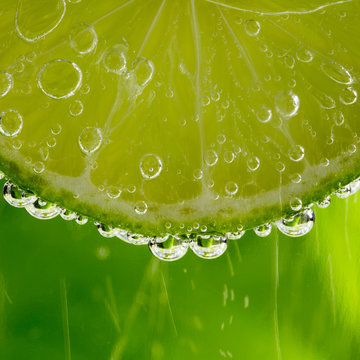 Lime in the bubbles