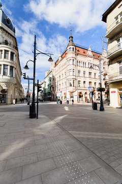 Fototapeta Ulica Piotrkowska, Łódź, Polska 