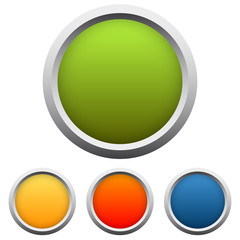 Button Sammlung 4-farbig