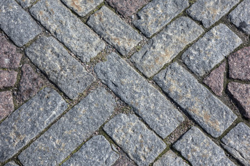 Texture of stone structure road