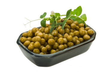 Marinated green peas