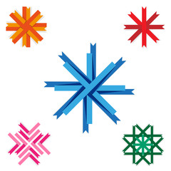 Christmas decoration ribbons