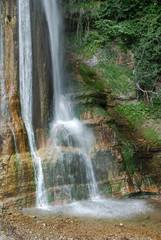 Fototapeta na wymiar Base of Salino Waterfall