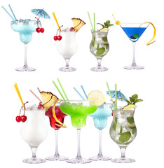 alcoholic cocktail set
