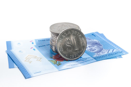 Old Malaysia Coin on new polymer notes