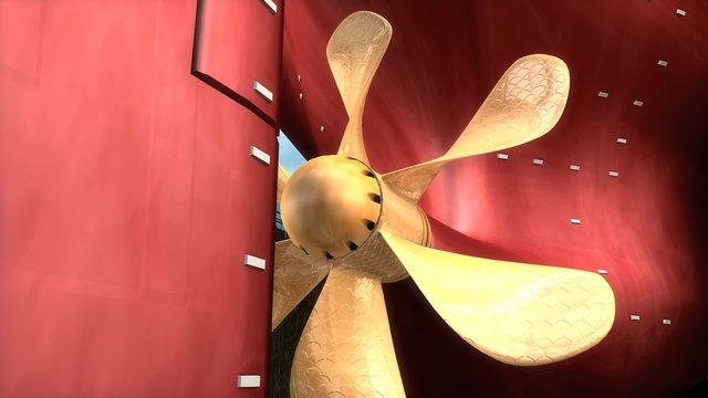 Ship propeller.