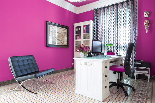 Office workplace with computer