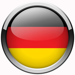 official national Germany flag gel metal isolated button
