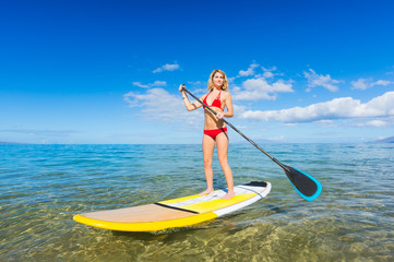 Stand Up Paddle Surfing In Hawaii