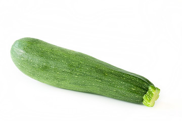 fresh vegetable zucchini isolated on white background