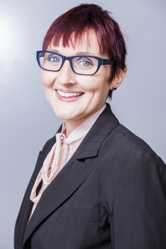 studio portraits of a young well educated business women