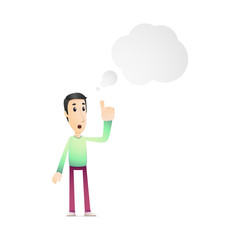 character in various poses for use in advertising,