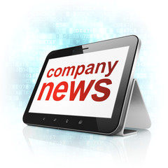 News concept: Company News on tablet pc computer