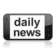 News concept: Daily News on smartphone