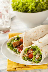 Breaded Chicken in a Tortilla Wrap