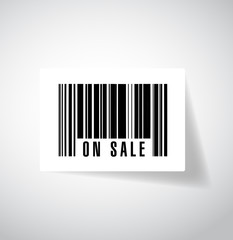on sale product barcode upc. illustration