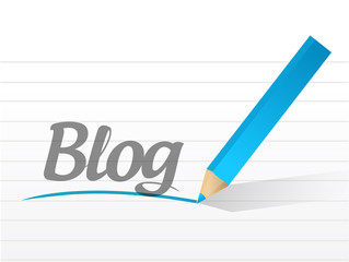 blog message written