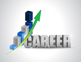 career profits business graph illustration