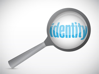 identity under search. concept illustration