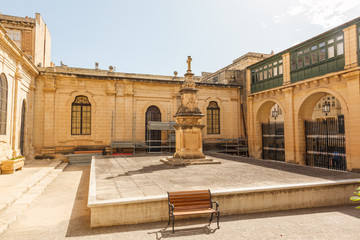 Fototapeta premium courtyard in St John's Co-Cathedral