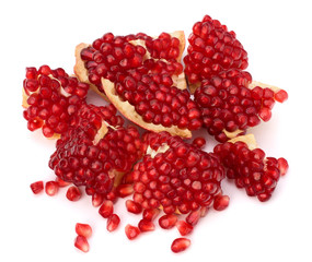 Ripe pomegranate piece