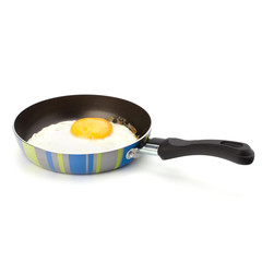 Fried egg on pan