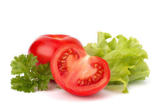 tomato vegetable and lettuce salad
