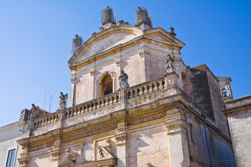 Fototapeta na wymiar Kościół Matki Bożej z Góry Karmel. Manduria. Apulia. Włochy.