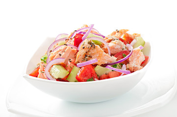 Salad Sheppard c Norwegian salmon