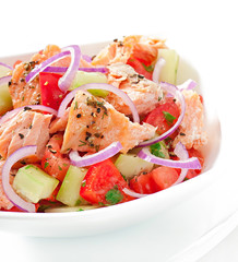 Salad Sheppard c Norwegian salmon