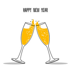 Two Glasses of champagne