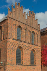 Fototapeta na wymiar Roskilde cathedral in Denmark
