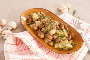 potatoes with mushroom