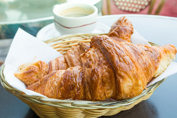 coffee and croissants