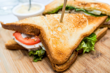 Sandwich with chicken
