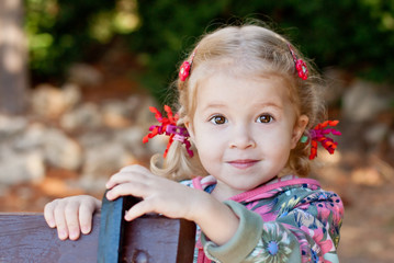 Adorable little girl portrait