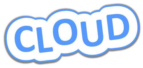 Cloud Computing Wolke blau  #131003-svg06