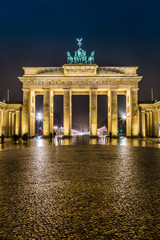 Naklejka premium Brama Brandenburska w Berlinie - Niemcy
