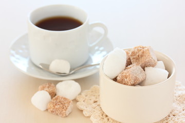 コーヒーシュガーとコーヒー