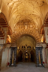 Obraz premium Cordoue. Cordoba. Intérieur de la Cathédrale Mosquée.