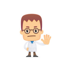 scientist. in various poses for use in advertising,